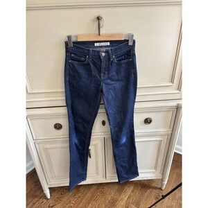J Brand The Straight Leg Size 25 Dark‎ Rinse Jean Cotton Blend 31" Inseam Soft